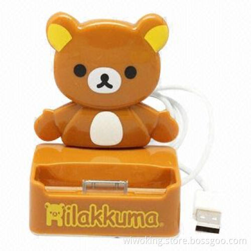 Cartoon Character Power Charger Charging Dock/Docking Station with Micro USB Cable for iPhone 4/4S